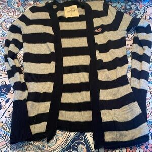 Hollister, black and grey glittery cardigan